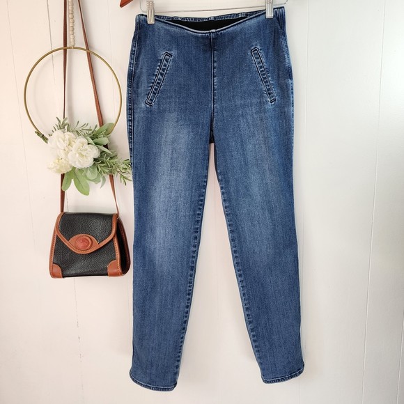 Chico's So Slimming Juliet Denim Ankle Jeans Starlight Indigo Size 00R - Picture 1 of 7